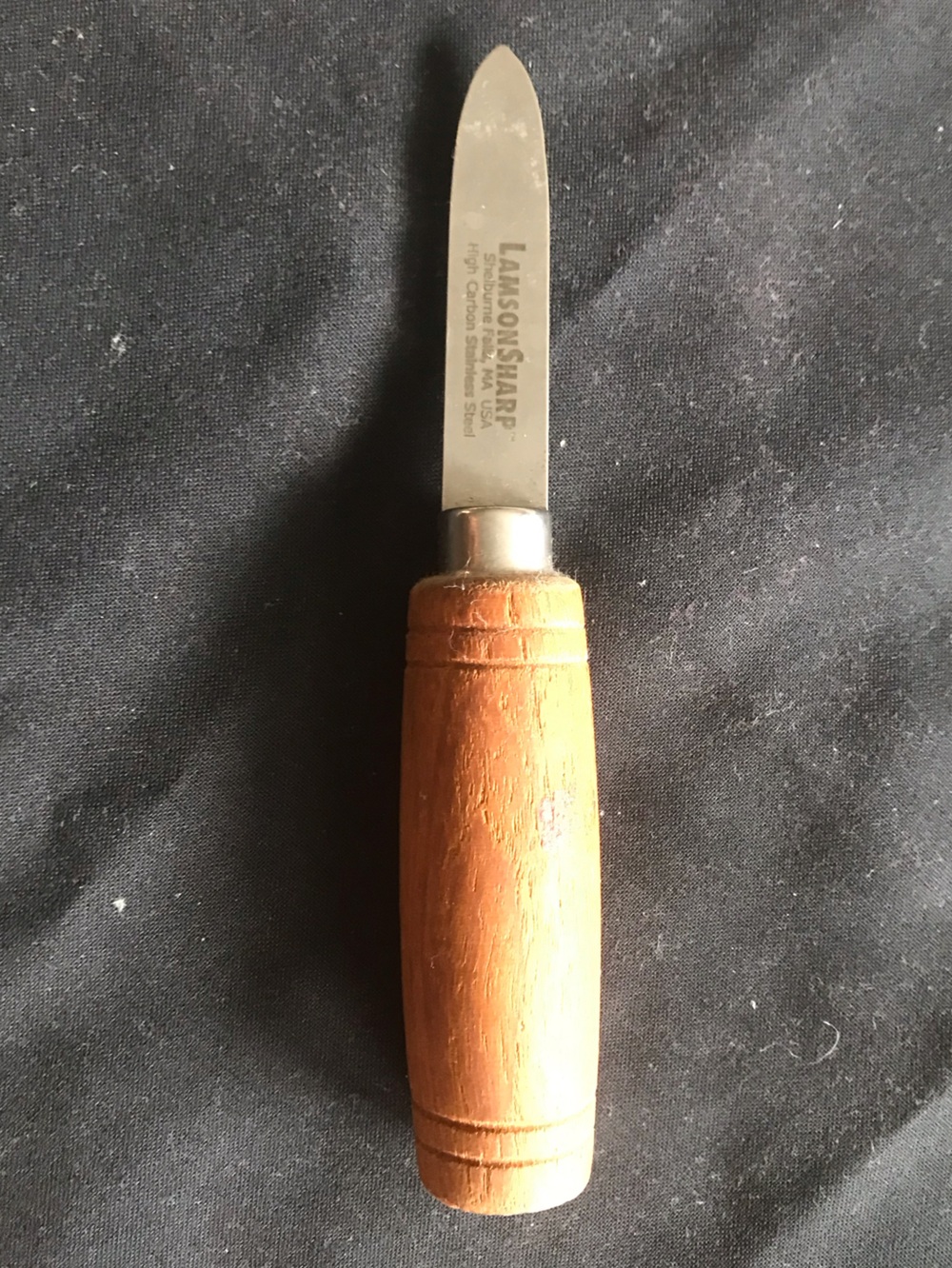 Lamson Shucking Knife with Brown Wood Handle